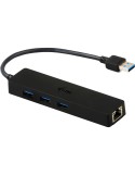 i-tec USB 3.0 Slim HUB 3 Port mit Gigabit Ethernet Adapter