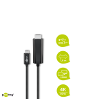 Goobay USB 3.1 Type-C™ zu HDMI™ Adapterkabel 4k@60Hz [1,8m schwarz]
