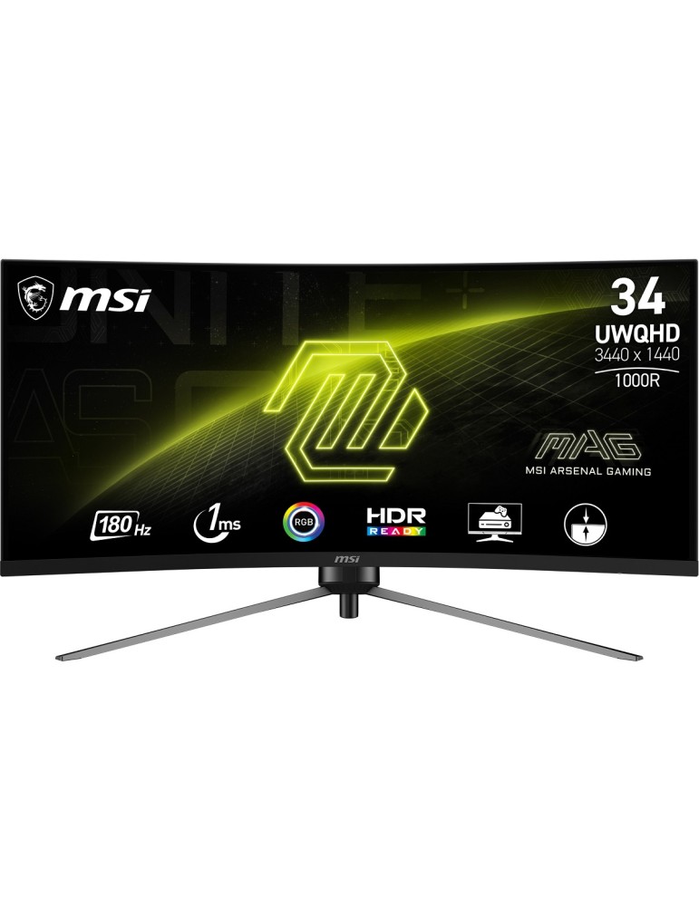 MSI MAG 345CQRDE Gaming Monitor - UWQHD, 180Hz, 1ms