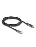 Delock USB 2.0 Kabel USB Type-C™ Stecker zu Stecker PD 3.0 100 W mit Leistungsanzeige 2 m