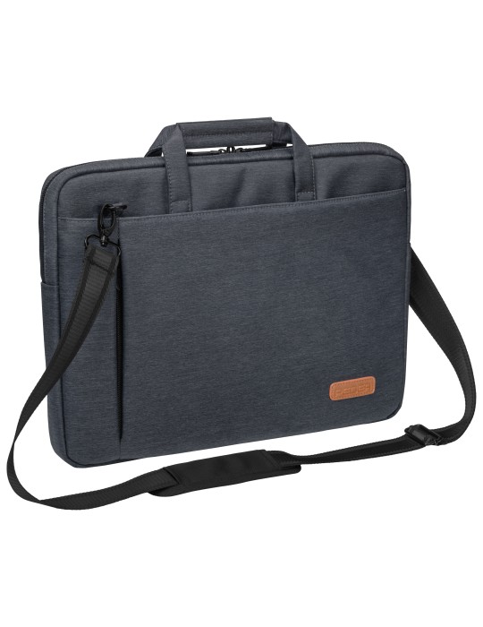 PEDEA Notebooktasche / Laptoptasche "Elegance" - 15,6" für Notebooks bis 39,6cm, grau