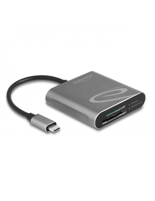 Delock USB Type-C™ Card Reader für SD Express und CFexpress Speicherkarten