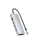 Satechi USB-C Multiport Adapter 8K with Ethernet V3 silver