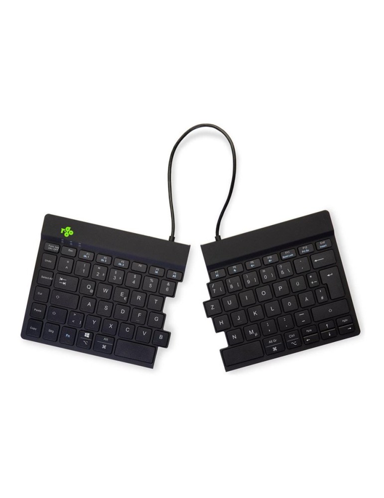 R-Go Split Break Ergonomische Bluetooth-Tastatur Pausenanzeige, Ultradünn für besseren Blutkreislauf