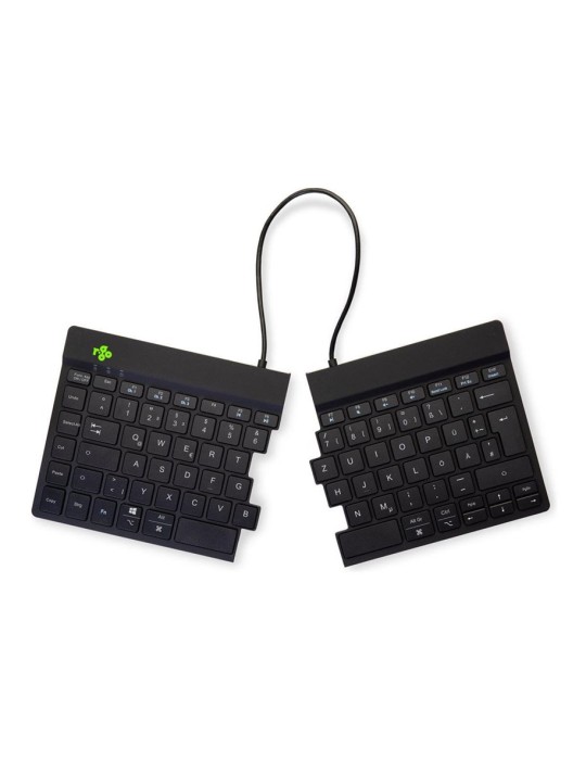 R-Go Split Break Ergonomische Bluetooth-Tastatur Pausenanzeige, Ultradünn für besseren Blutkreislauf
