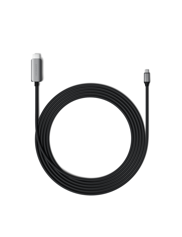 Satechi USB-C to HDMI 2.1 8K Kabel, Länge: 1,96m Verfügt über einen HDMI 2.1- sowie einen USB-C-Anschluss