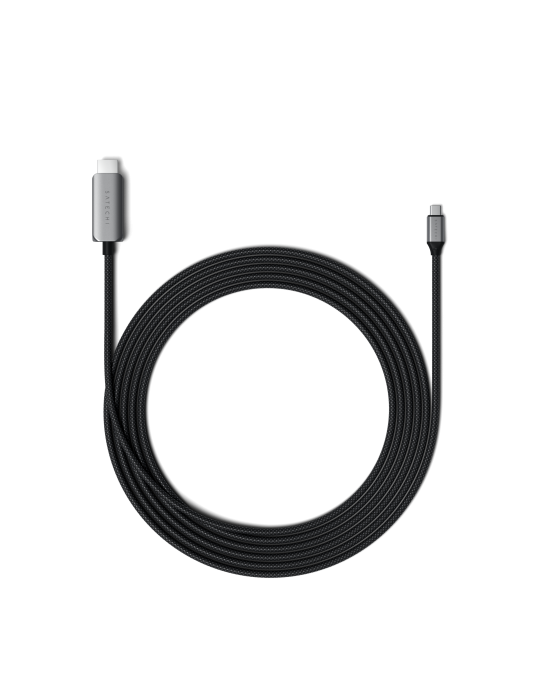 Satechi USB-C to HDMI 2.1 8K Kabel, Länge: 1,96m Verfügt über einen HDMI 2.1- sowie einen USB-C-Anschluss