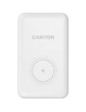 Canyon PB-1001 Power Bank mit kabelloser Ladefunktion 10.000 mAh Unterstützt Quick Charge 3.0 und PD 18 W, 10W Magsafe Wireless 
