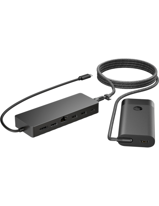 HP Universal USB-C Multiport Hub mit passenden Netzteil