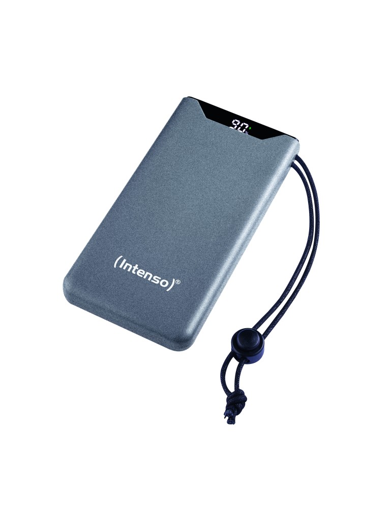 Intenso Powerbank F10000, 20 W, PD und Qualcomm Quick Charge 3.0 Wiederaufladbarer Lithium-Polymer-Akku, 10.000 mAh Kapazität