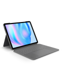 Logitech Combo Touch Tastaturhülle für iPad Air 13 (M2 und M3) Oxford Grey, DE-Layout