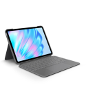 Logitech Combo Touch Tastaturhülle für iPad Air 11" (M2 und M3)  iPad Air (5. Generation), Oxford Grey, DE-Layout