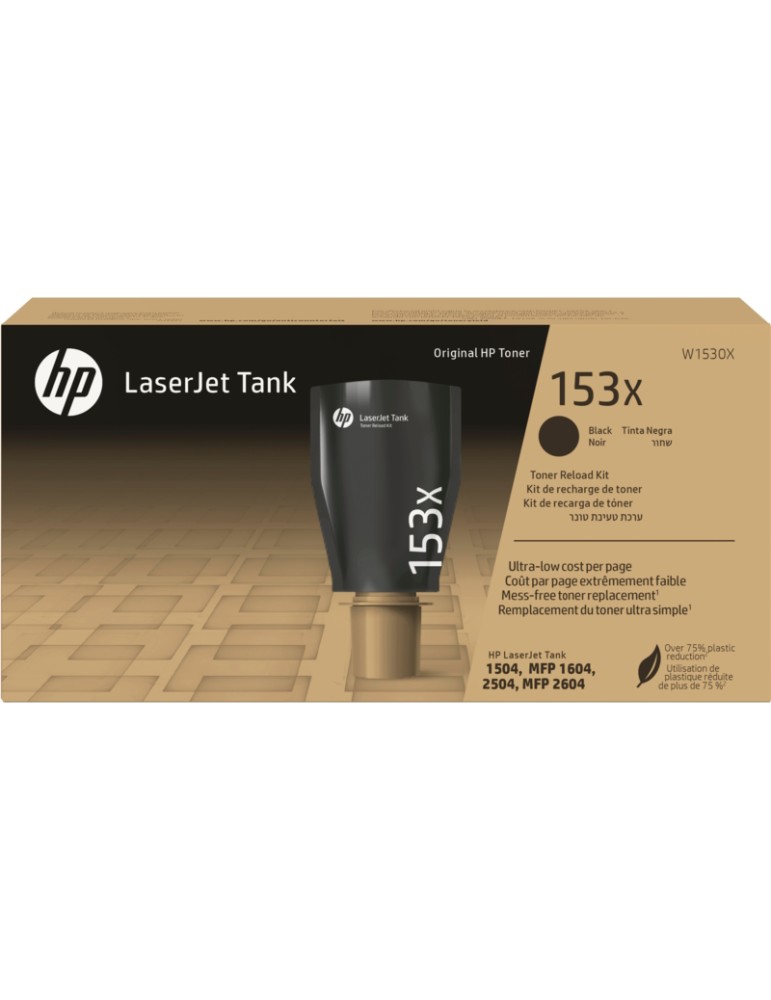 HP 153X (W1530X) LaserJet Tank Toner-Nachfüllkit Schwarz Kompatibilität: HP LaserJet Tank 1504, 2504, MFP 1604 und MFP 2604