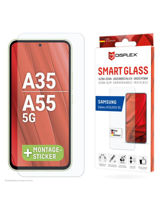 DISPLEX Smart Glass (9H) für SAMSUNG A35 und A55 5G