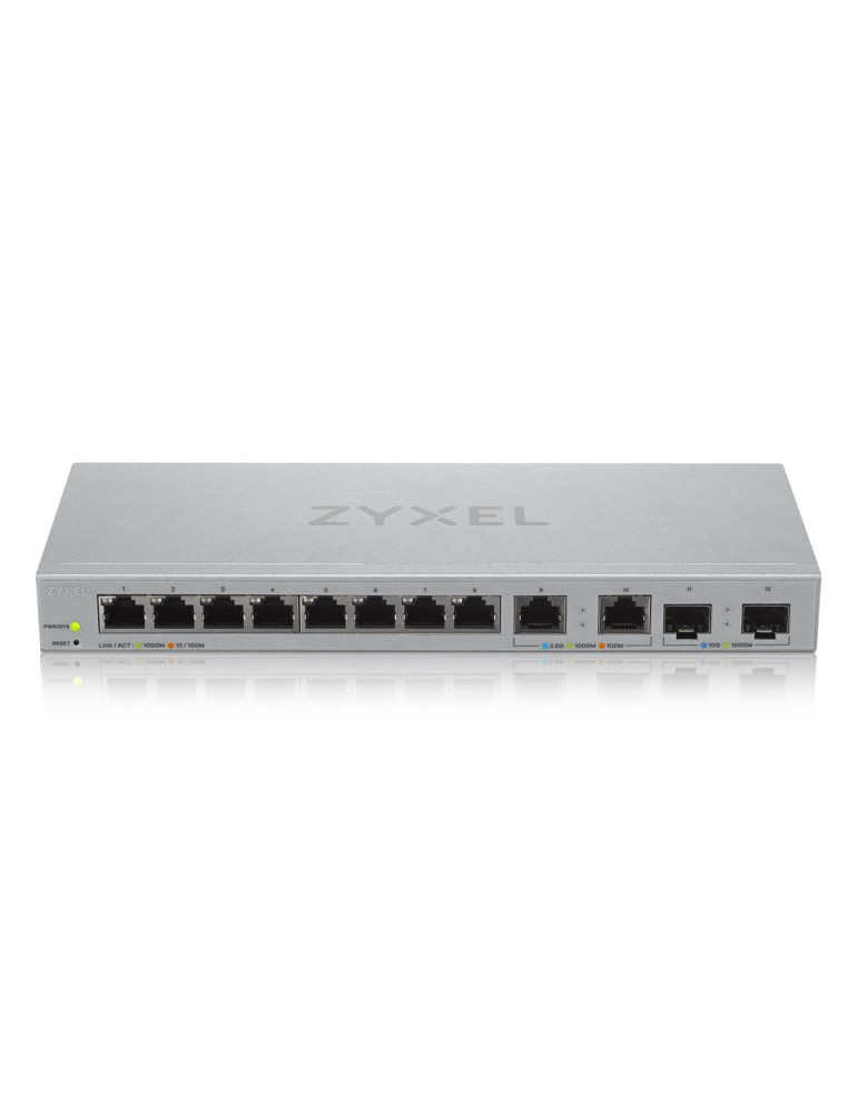 Zyxel XGS1210-12 Smart Managed Switch 8x 1G Ethernet, 2x 2.5G Ethernet, 2x 10G SFP+