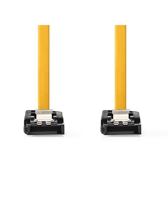 Nedis SATA Kabel | 6 Gbps | SATA 7-Pin-Buchse|SATA 7-Pin-Buchse - Vernickelt | 1.00 m | Flach | PVC | Gelb | Box