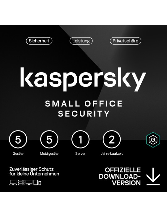 Kaspersky Small Office Security [5 Geräte- 2 Jahre] Base 5 Geräte + 5 Mobilgeräte + 1 Dateiserver - 2 Jahre
