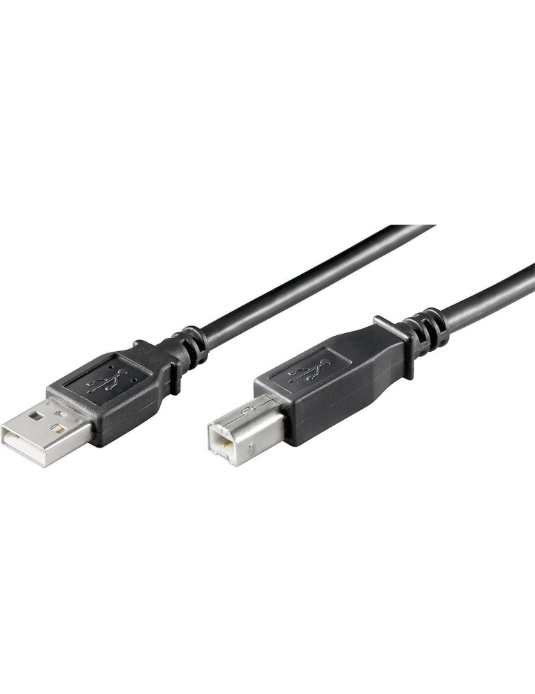 Goobay USB 2.0 Hi-Speed Kabel 5 m, Schwarz USB 2.0-Stecker (Typ A)  USB 2.0-Stecker (Typ B)
