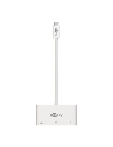 USB-C™ Multiport-Adapter VGA, PD, weiß - erweitert ein USB-C™ Gerät um einen USB 3.0- und einen VGA-Anschluss