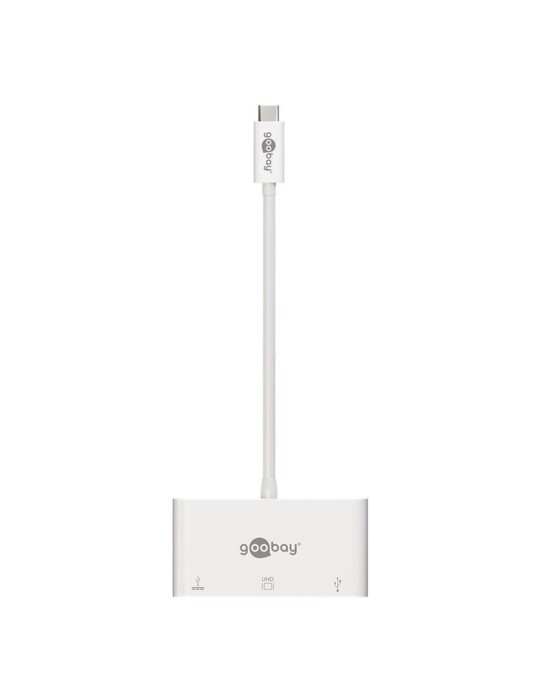 USB-C™ Multiport-Adapter VGA, PD, weiß - erweitert ein USB-C™ Gerät um einen USB 3.0- und einen VGA-Anschluss