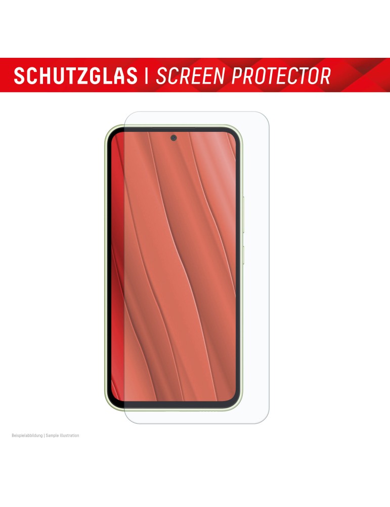 Displex Panzerglas + Schutzhülle für Samsung A55 Schmutzabweisend, Kratzresistent, Schockresistent, Stoßfest, Transparent