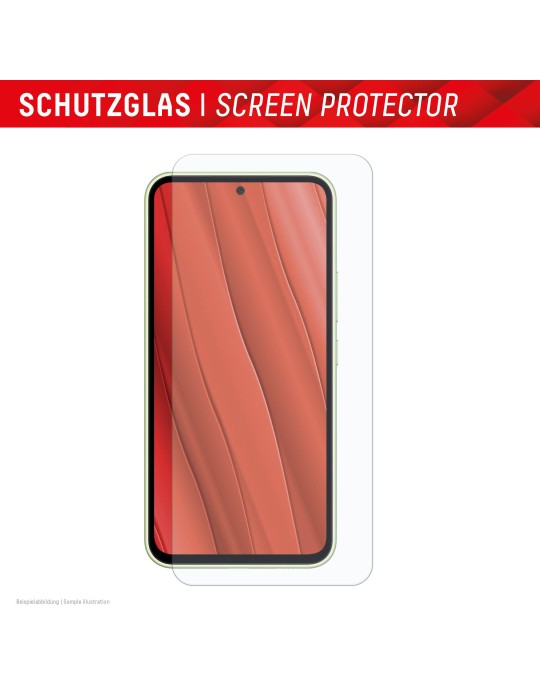Displex Panzerglas + Schutzhülle für Samsung A55 Schmutzabweisend, Kratzresistent, Schockresistent, Stoßfest, Transparent