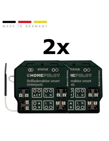 Bundle 2x HomePilot Rollladenaktor smart Unterputz
