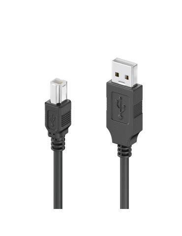 sonero USB 2.0 Kabel A-Stecker auf B-Stecker - schwarz - 5,00m