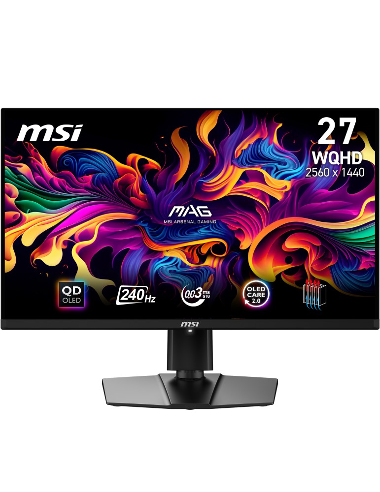 MSI MAG 271QPXDE QD-OLED E2 Gaming Monitor - 240Hz, 0,03ms GTG MSI OLED Care 2.0, HDMI 2.1 mit 48Gbps Bandbreite, 120Hz , VRR un