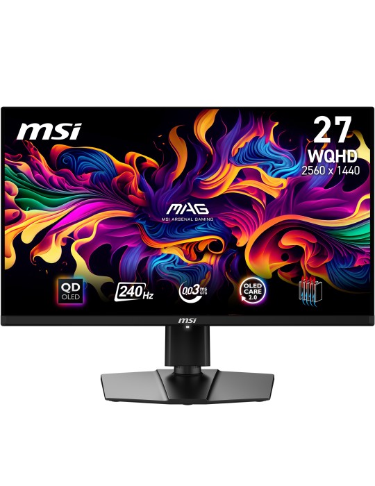 MSI MAG 271QPXDE QD-OLED E2 Gaming Monitor - 240Hz, 0,03ms GTG MSI OLED Care 2.0, HDMI 2.1 mit 48Gbps Bandbreite, 120Hz , VRR un