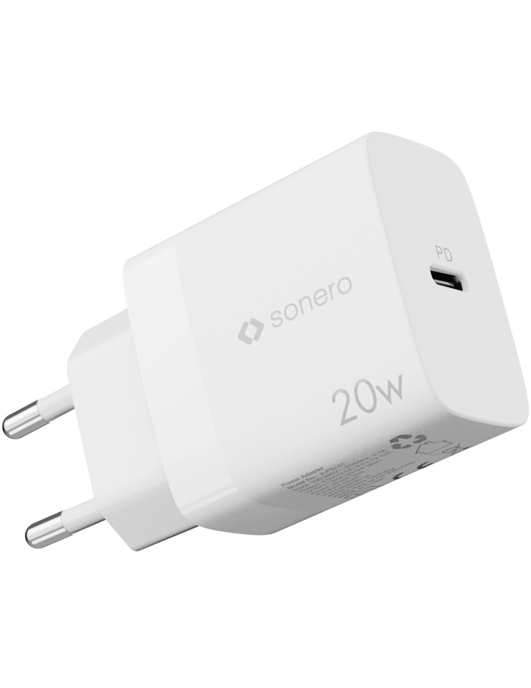 sonero USB-C Ladegerät - 1 Port - 20W PD - weiß