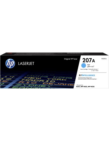 HP 207A (W2211A) LaserJet Tonerkartusche Cyan Kompatibilität: HP Color LaserJet Pro MFP M283fdn, M283fdw, M282nw, M283fdw // Las