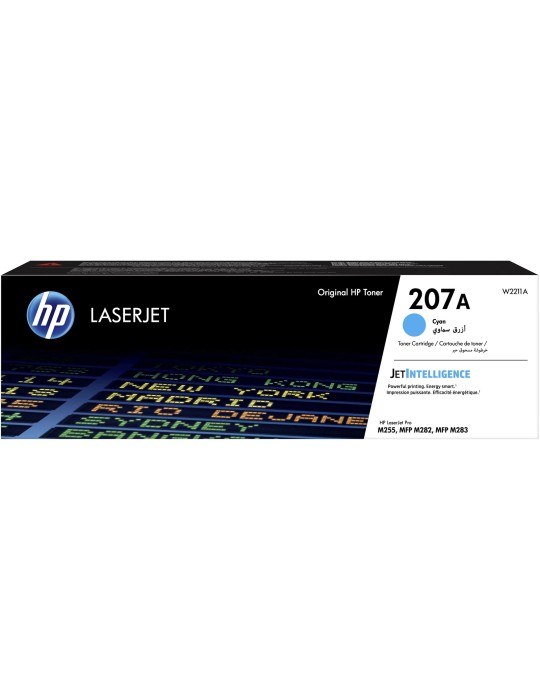 HP 207A (W2211A) LaserJet Tonerkartusche Cyan Kompatibilität: HP Color LaserJet Pro MFP M283fdn, M283fdw, M282nw, M283fdw // Las