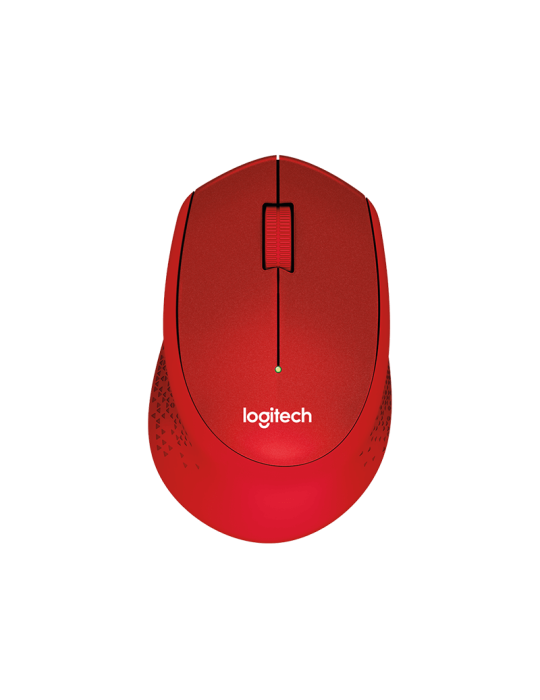 Logitech M330 Silent Plus Maus, rot