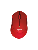 Logitech M330 Silent Plus Maus, rot
