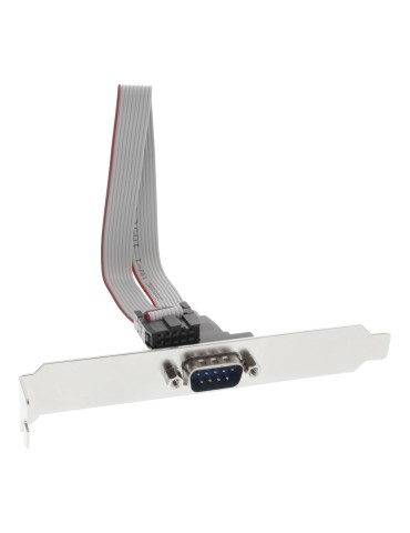 InLine® Serielles Slotblech 9-pol Stecker an 10-pol Buchsenleiste, 1:1, 0,25m