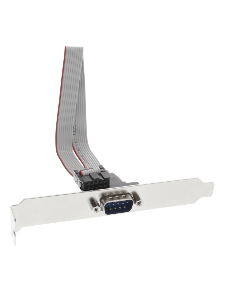 InLine® Serielles Slotblech 9-pol Stecker an 10-pol Buchsenleiste, 1:1, 0,25m