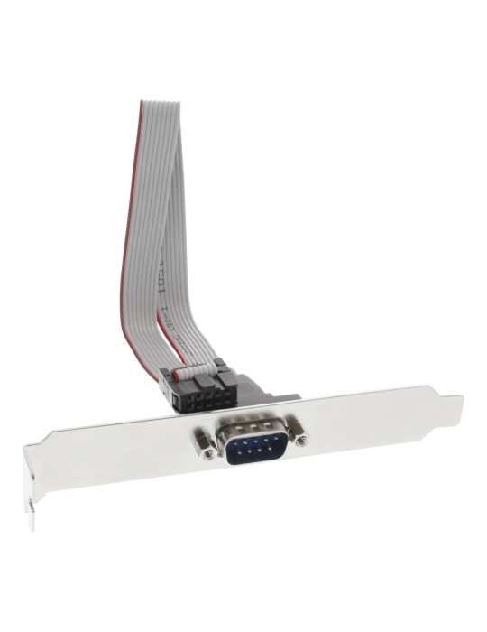 InLine® Serielles Slotblech 9-pol Stecker an 10-pol Buchsenleiste, 1:1, 0,25m