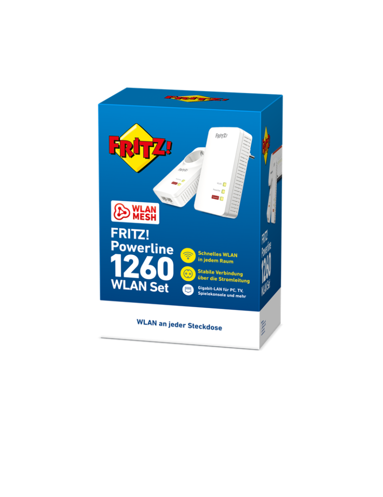 FRITZ!Powerline 1260 Single-Adapter (1.200 MBit/s)