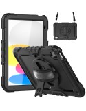 Deqster 360° Tablethülle Rugged Case für iPad 10.9" (10. Gen.) Extrem robuste Schutzhülle nach US-Militärstandard (MILSTD 810H)