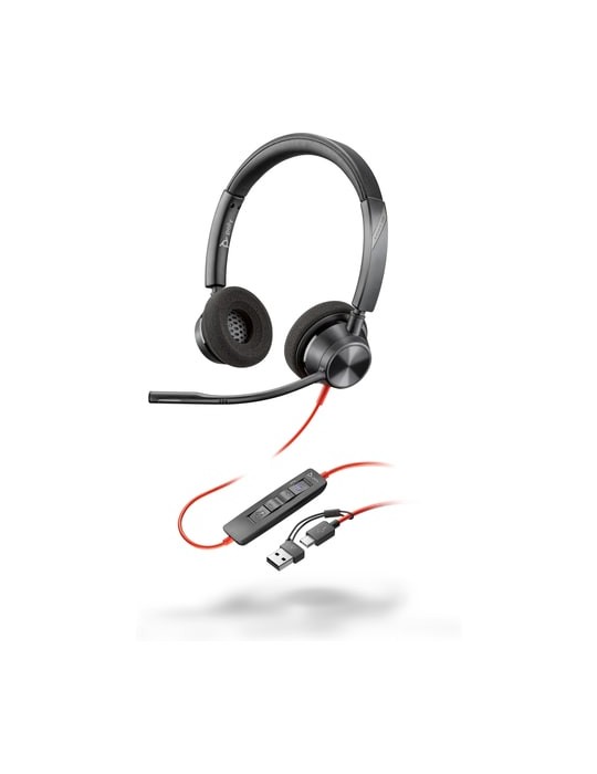 Poly Blackwire 3320 STEREO MS USB-C +USB-C/A ADAPTER