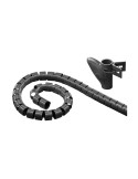 Goobay Kabelkanal - robuster Spiralschlauch gegen den Kabelsalat, 2,5m, Schwarz