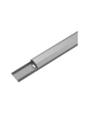 Goobay Halbrunder Aluminium-Kabelkanal - 33mm, Länge 1,1m, Grau