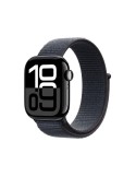 Apple Watch S10 Diamantschwarz Aluminium Sport Loop Tinte GPS + Cellular 42mm MWX83QF/A 2024