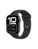 Apple Watch S10 GPS Diamantschwarz Alu Sport Band Schwarz- M/L GPS 46mm MWWQ3QF/A 2024