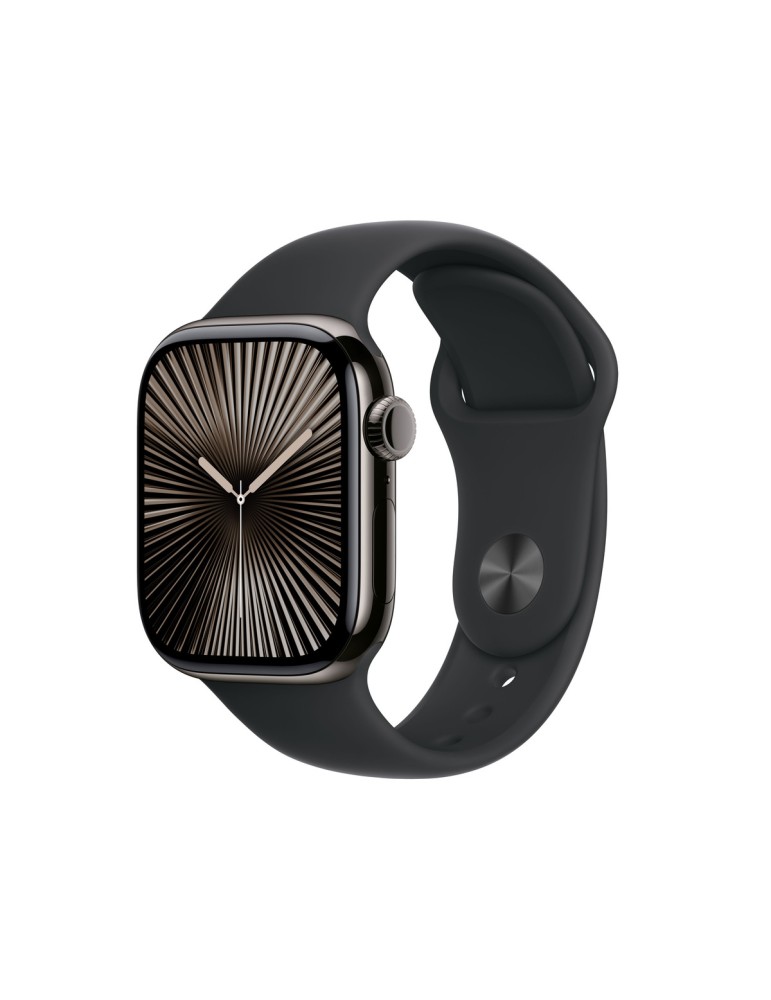 Apple Watch S10 Schiefer Titanium Sport Band Schwarz- S/M GPS + Cellular 42mm MWXG3QF/A 2024