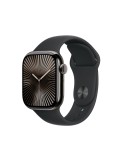 Apple Watch S10 Schiefer Titanium Sport Band Schwarz- S/M GPS + Cellular 42mm MWXG3QF/A 2024
