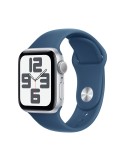 Apple Watch SE Silber Aluminium Sport Band Denim S/M 2024 GPS 40mm MXEC3QF/A