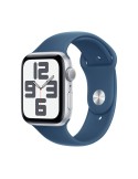 Apple Watch SE Silber Aluminium Sport Band Denim M/L 2024 GPS 44mm MXER3QF/A