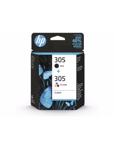 HP 305 (6ZD17AE) Original Druckerpatrone 2er-Pack Kompatibilität: HP DeskJet 2000er Serie / HP ENVY 6000er Serie